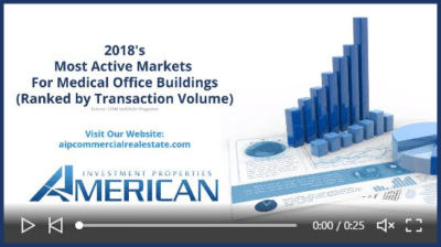 Link to LinkedIn Video Post Showing 2018's Most Active Markets For Medical Office Buildings