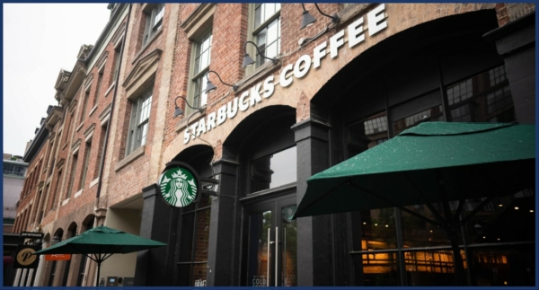 Exterior Image of Starbucks Coffee Store Sign