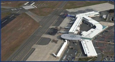 Aerial View of Long Island MacArthur Airport