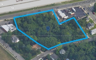Aerial Image of Location of Our Bay Shore Land For Sale