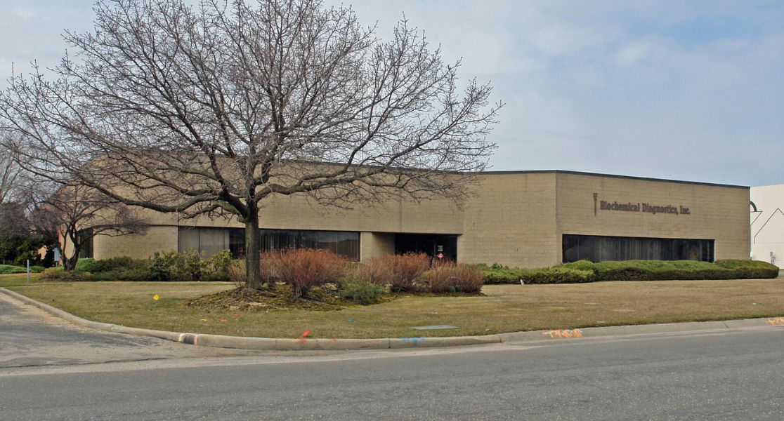 Warehouse building at 180 Heartland Blvd, Brentwood, NY.